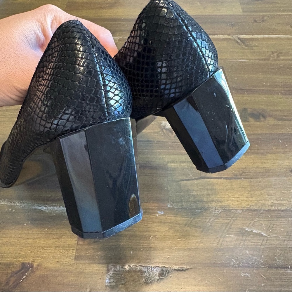 Stuart Weizman Count Black Diamond Square Toe Hee… - image 5